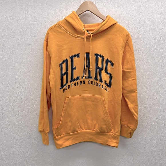 MV Sport Tops - UNC Bears Yellow Pullover Hoodie S Northern Colorado